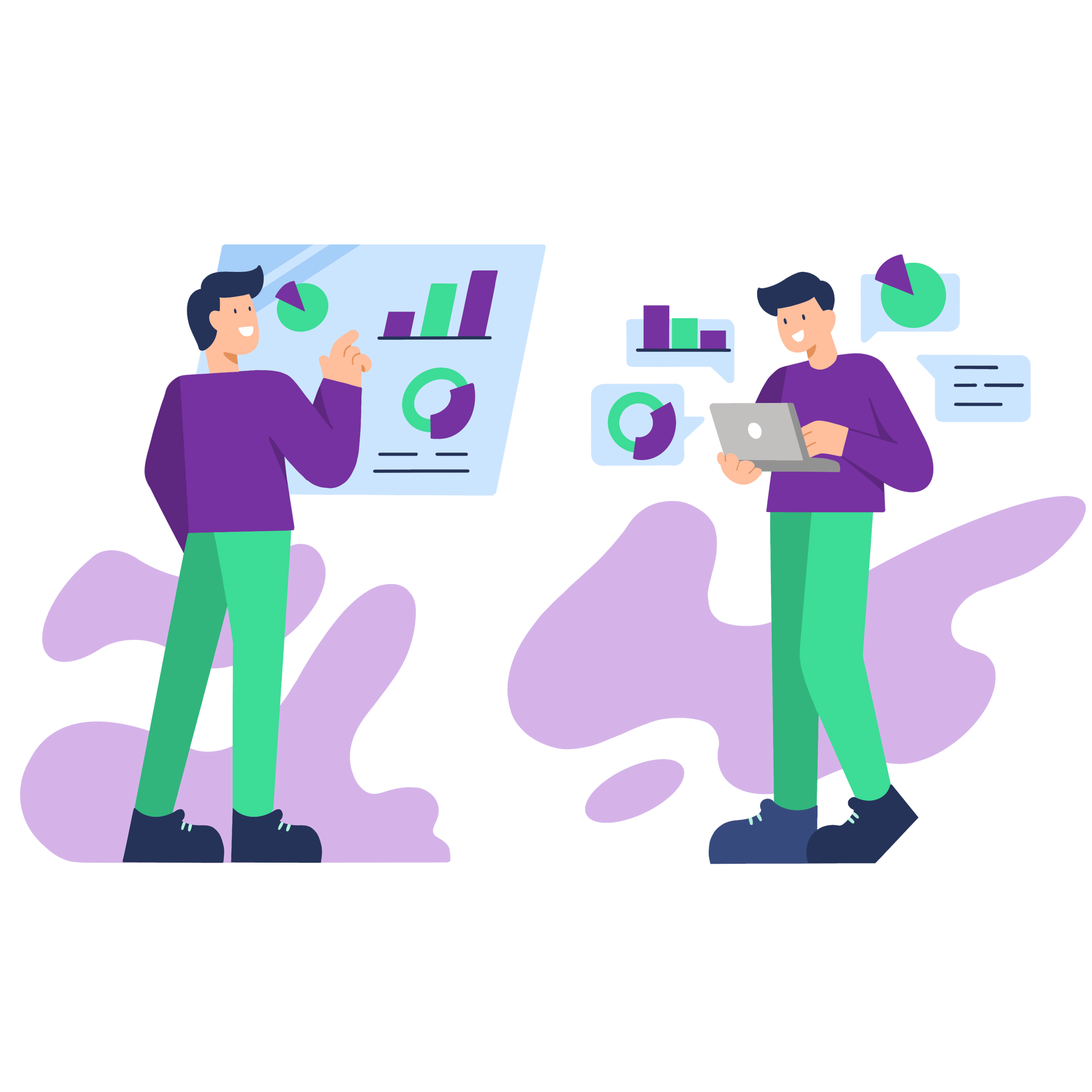 Marketer looking at data dashboards-3