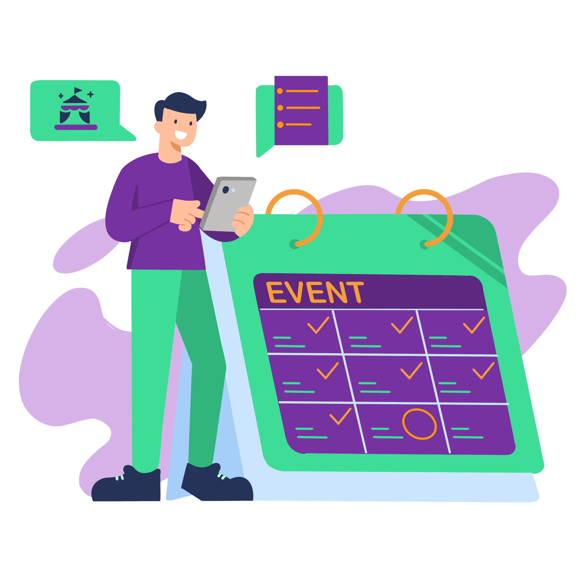 Mascot project managing an event